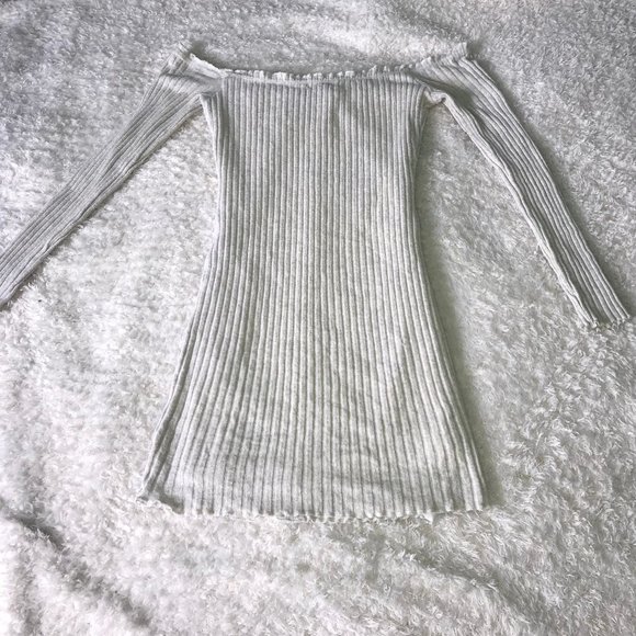 White/Cream Bodycon Dress - Picture 3 of 4